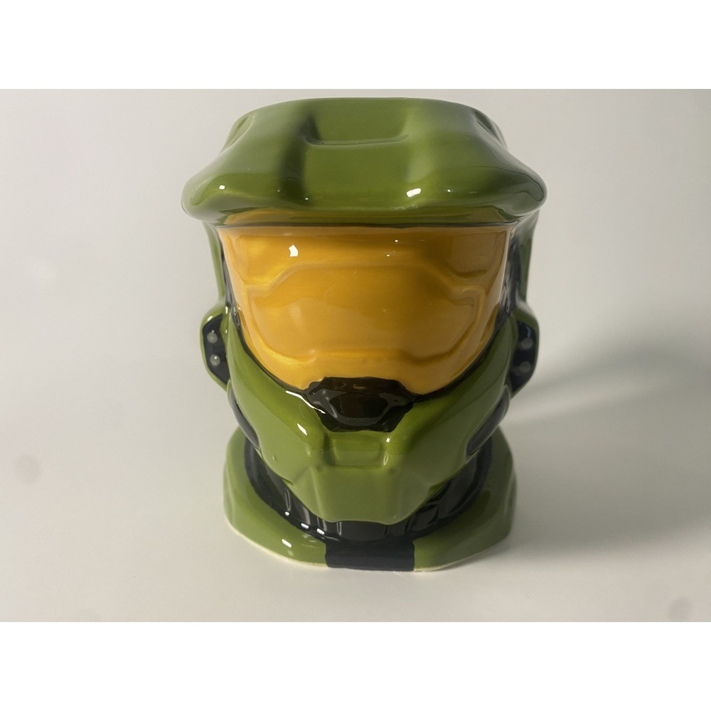 Halo MASTER CHIEF 3D Mug Green Cup Ceramic Zak! MICROSOFT XBOX 343 Inds.  NWOT